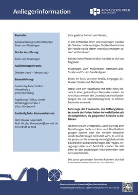 2026-10-08 Bericht Homepage Kanalsanierung Einen U