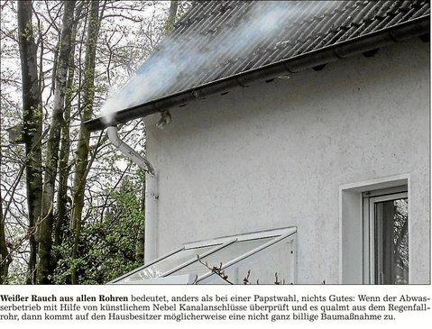Nebel mit Text